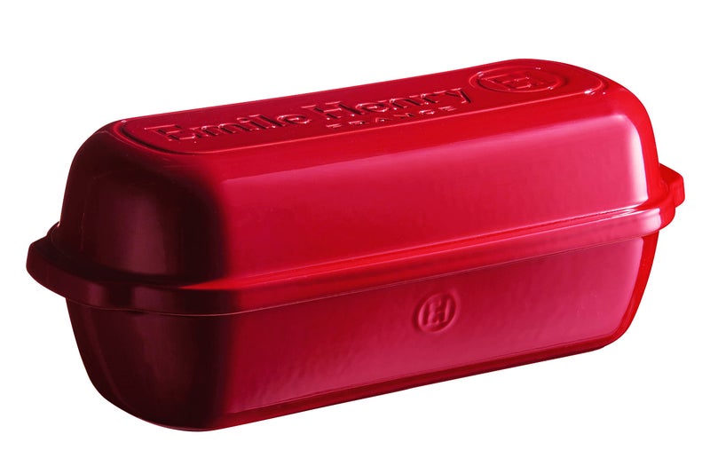 Emile Henry Italian Bread Loaf Baker | Burgundy - Image 1